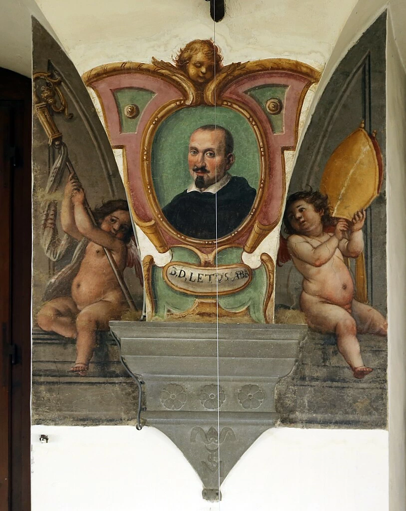 Beato don Leto abate e putti con emblemi vallombrosani - Santa Trinita (Firenze)